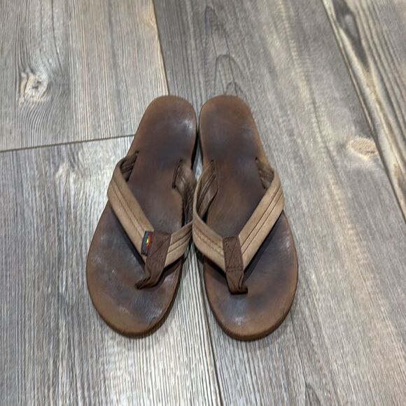 Rainbow Sandals Leather Double Layer Arch Support with a 1” Strap - Picture 1 of 8